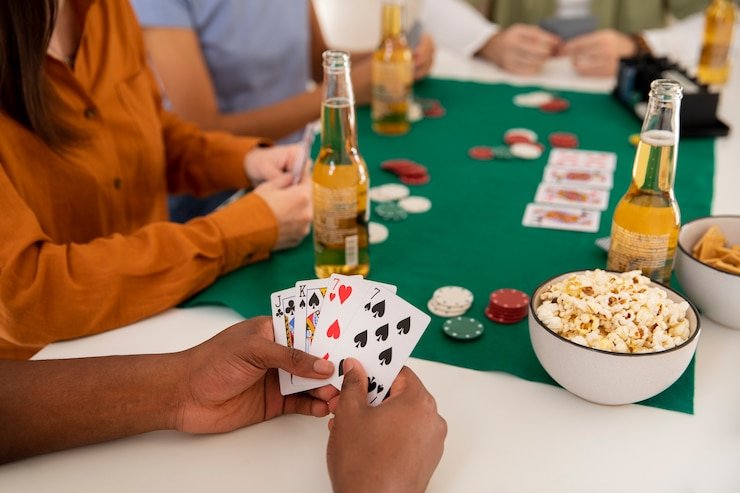 Tampilan meja live casino dengan dealer profesional di platform mahajitu